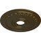 Ekena Millwork Munich Ceiling Medallion (Fits Canopies up to 5 5/8"), Hnd-Painted Brass, 17 1/2"OD x 3 5/8"ID x 1"P CM17MUBRS - alternate 2